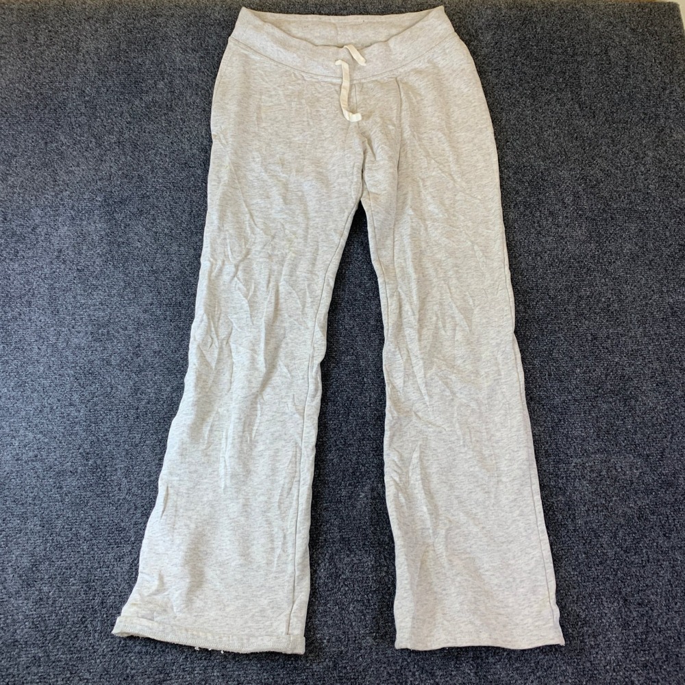 Hollister Wide‎ Leg Sweatpants Womens S Grey Good 2001 Graphic Y2K Loungewear